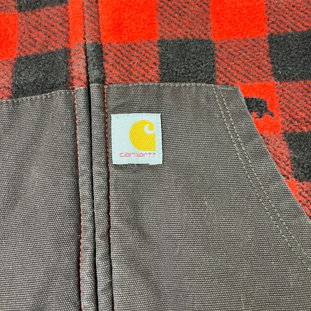 Carhartt Baby 18M Romper Lot Buffalo Plaid + Gray - Picture 9 of 14